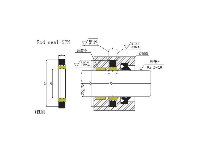 SPN  rod compact seal 