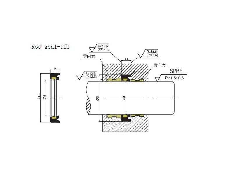 TDI rod compact seal 