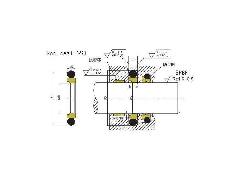 GSJ rod compact seal 